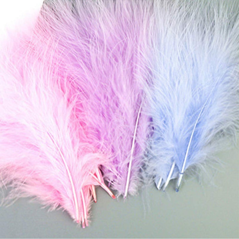 Asekonc Colorful Feathers for DIY Crafting, Soft Native Feathers Accessories for Party Decorations,Feather Mask,Windbell and Earrings(50PCS) - Image 3